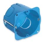 MOUNTING BOX: 1-2M FLUSH-MNT, ROUND, BLUE W/SCREWS product image