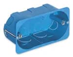 4 Module Mounting Box, Flush-Mount, Blue, Includes Screws, Idea/Eikon/Evo/Arke Series product image