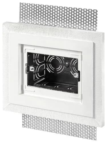 Eikon Exe: 3-Module Mounting Box (GW 960 C) Plaster Frame for Flush Mounting Hallow Walls product image