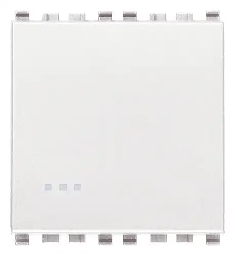 EIKON: 1P 10AX 2M 1-WAY SWITCH SCREWLESS WHITE product image
