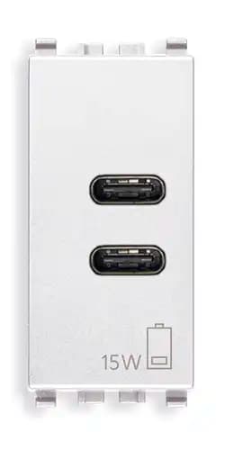EIKON: C+C-USB SUPPLY UNIT 15W 3A 5V 1M WHITE product image