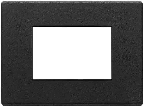 EIKON EXE COVER PLATE 3-MODULE LEATHER BLACK FOREST product image