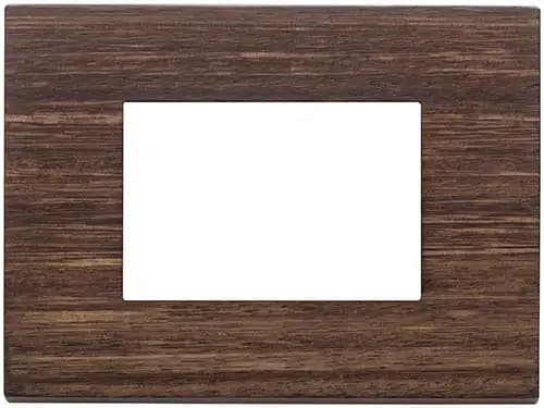 EIKON EXE COVER PLATE 3-MODULE SOLID WOOD, EUCALYPTUS product image