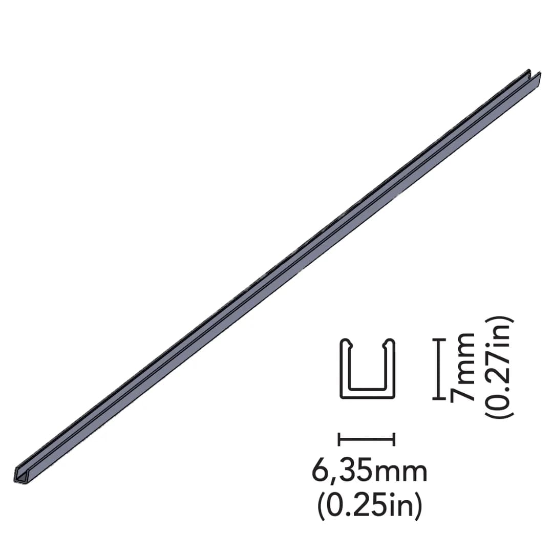 1M ALUMINUM PROFILE TRACK FOR 5407 MINI SIDE WAVE NEONFLEX