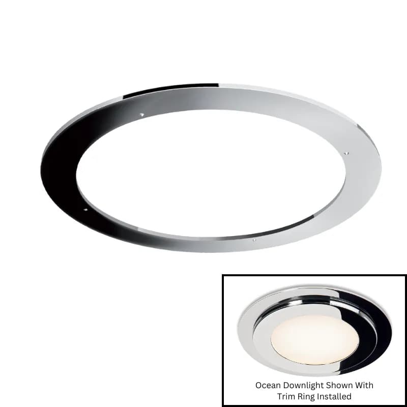 180MM bezel adapter for the Ocean 155 Polished SS finish product image