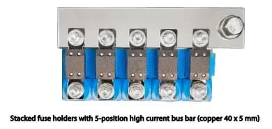 Busbar to connect 5 CIP100200100 (500 A)