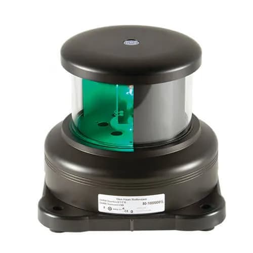 DHR80 Starboard Green LED, Base-Mount, Black, 24V (5.9W), 3NM, IP66, 112.5° product image