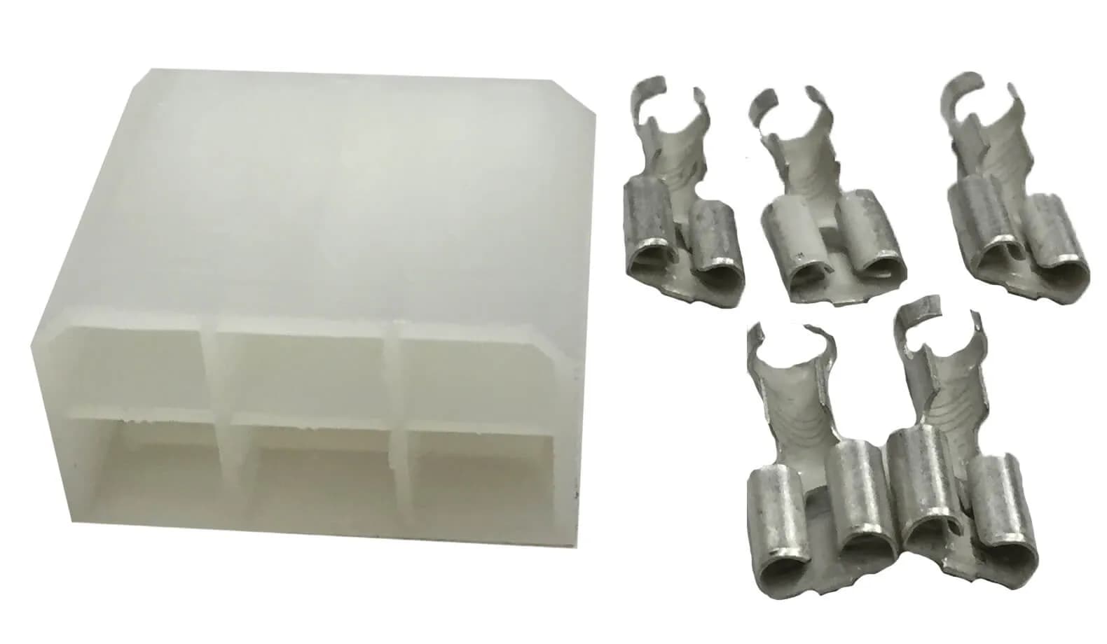 Amp connector for Exalto motor, male assembly with female spade terminal product image