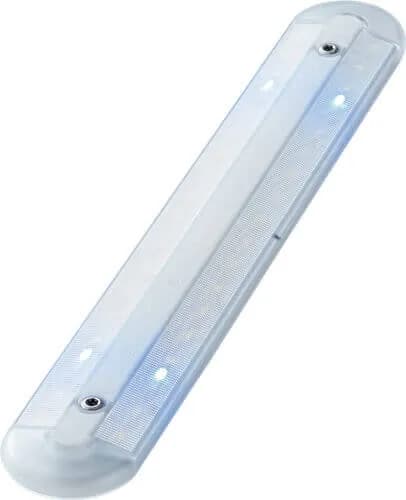 F-22 HO Linear LED, Touchsensor Switch, WW/Blue Clear Housing, High Output, 10-30V, 8W