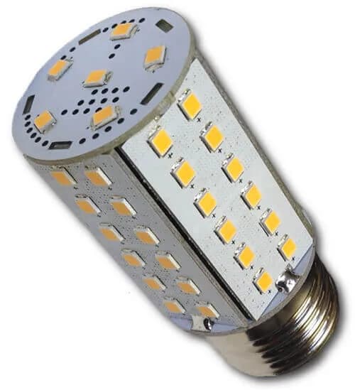 E26 Edison Screw Base LED bulb, 10-30VDC, 5W, No Globe, Warm White, Bulk-Packaging product image