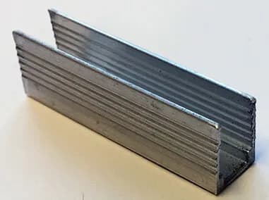 Rigid Aluminum Mounting Clips for Neon LED Rope Light, 2 holes,  50mm (1.97"), 10pk product image