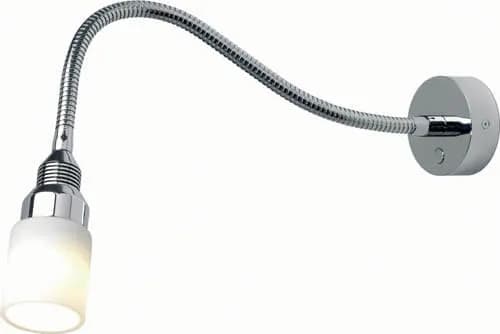 Kiel, Chrome, White Glass Shade, 12" (300mm) Built-in Dimmer, 10-30VDC product image