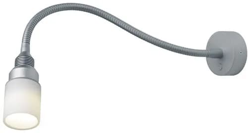 Kiel, Matte Chrome, White Glass Shade, 12" (300mm) Built-in Dimmer, 10-30VDC product image