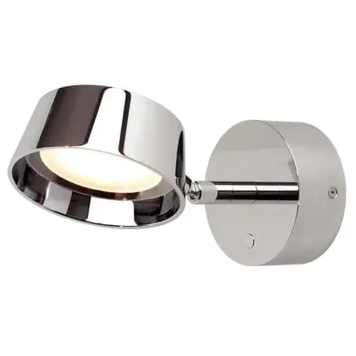 Lana LED Wall Light, Chrome, Warm White w/ Red Nightlight, w/Switch & Dimmer, 10-30VDC product image