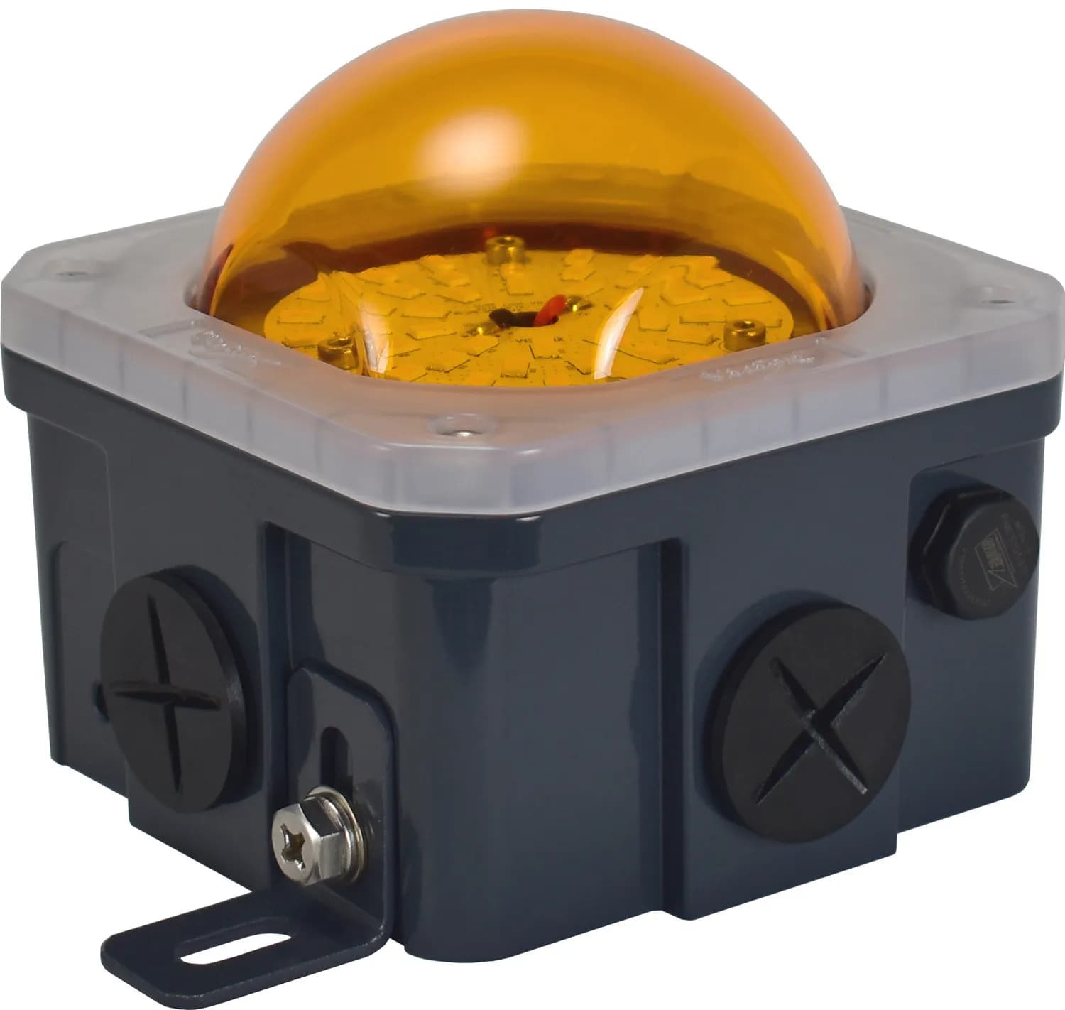 Offshore Series LED JBOX Light, 90-264VAC, 10W Alum Housing, PC Lens, Amber Lens, IP68 product image