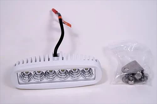 Bracket-Mount LED Cockpit & Deck Light with 4" Cable and Male(+) & Female (-) Ancor Snap Plugs product image