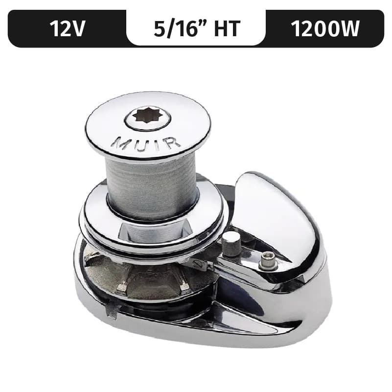 Storm VRC1250, Stainless Steel, 12V, 1200W Capstan, Vert. Rope/Chain Windlass f/ 5/16"HT/BBB product image