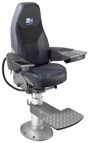 Norsap 1700 Chair,Large Armrests,Seat Ht 725-920mm Gas Dampened Adj Column, Flange Base