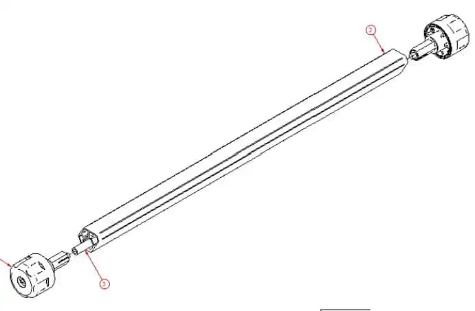 Repair Kit for NS1000 Seat Pan tilt adjustment bar