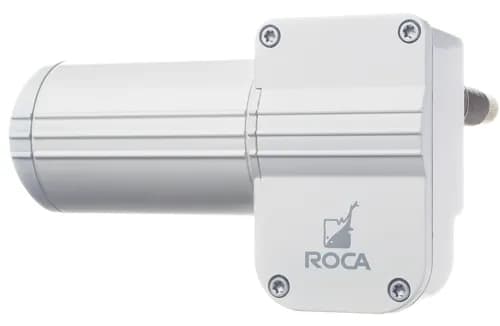 W12 Wiper Motor, 3.5" shaft, 2 5/8" bulkhead, white, 12V ,36" wire tail product image