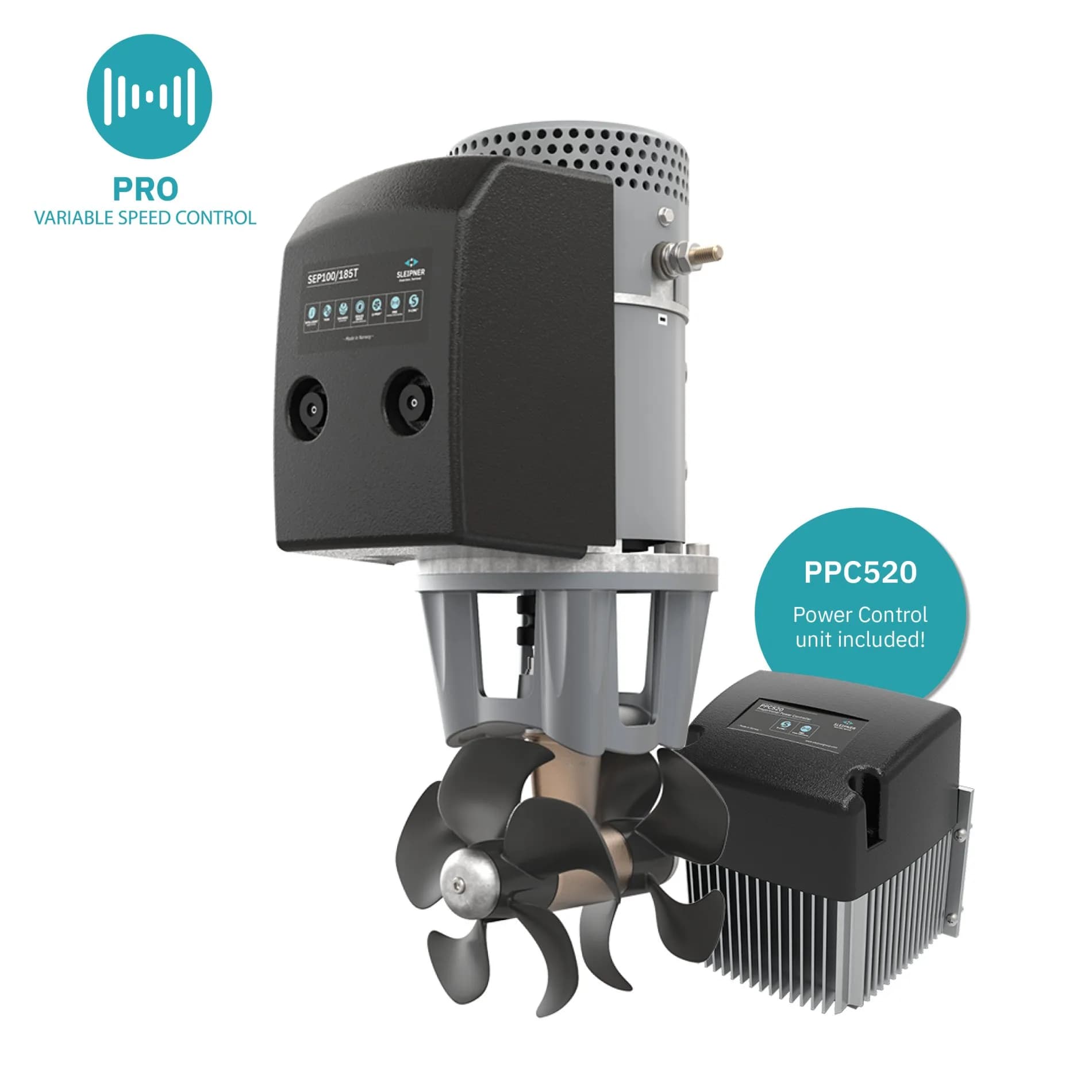 SEP30/125S Variable Speed Thruster 12v 30kgf/66lbf Thrust (2HP) product image