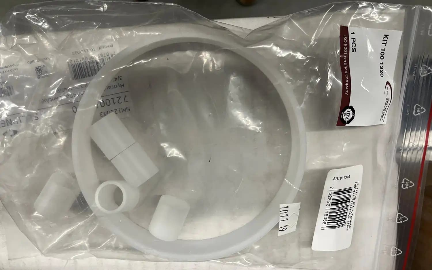 Isolation Kit for thruster All 610mm thrusters using Steel or Alum tunnels