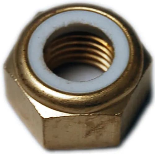 Locknut, M16, brass, for propellers - SP125/SE130 SE120/150, SP155/SE170, SE210, SP240/285