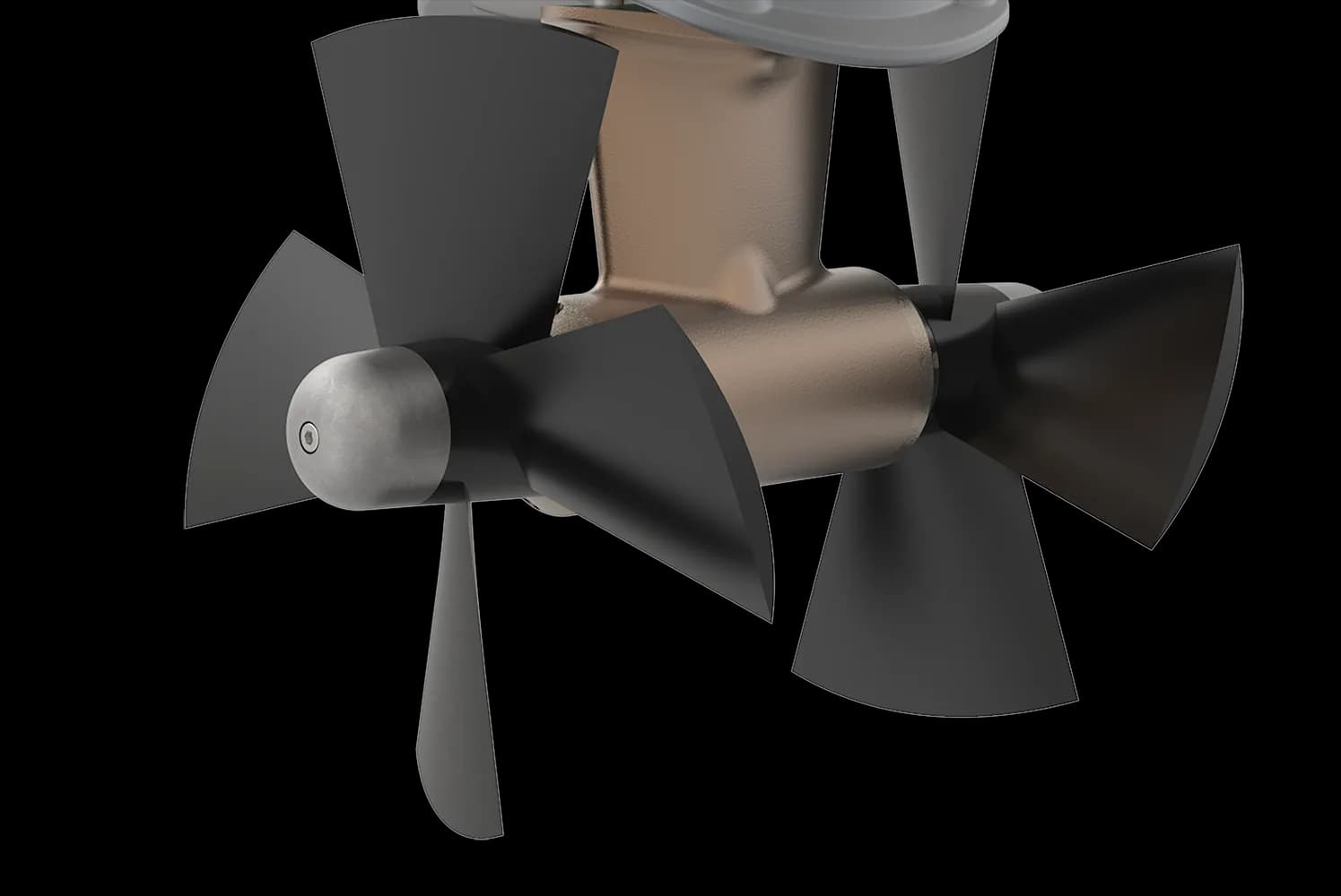 Gear Leg Assembly, including propellers and anodes used on SH420 and SH550