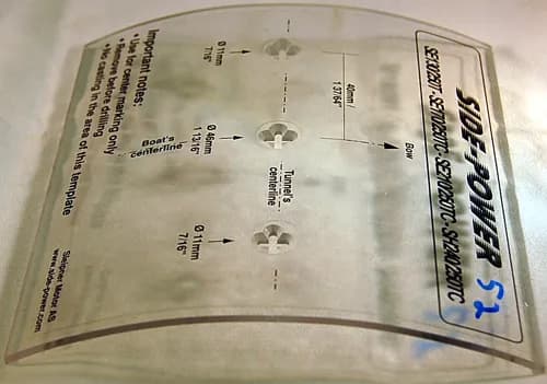 Templates for gear leg Holes in 215mm/250mm Tunnel For SE120-210/SH240 product image