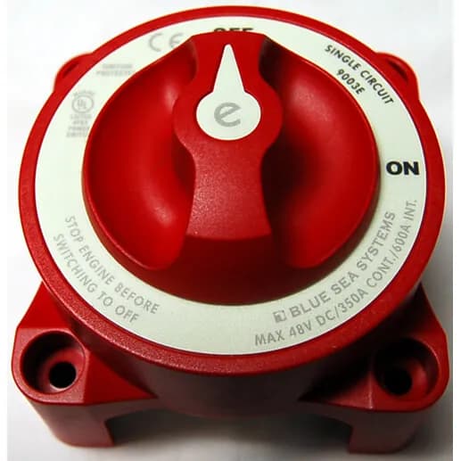 Battery Switch, Blue Seas HD, 350A continuous Ignition Protected, UL-Rated product image