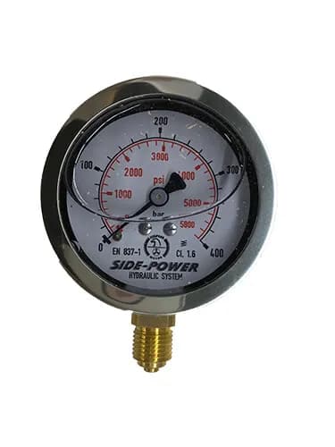 Pressure Gauge 0-400 bar Bottom connection - 1/4"BSP stem product image