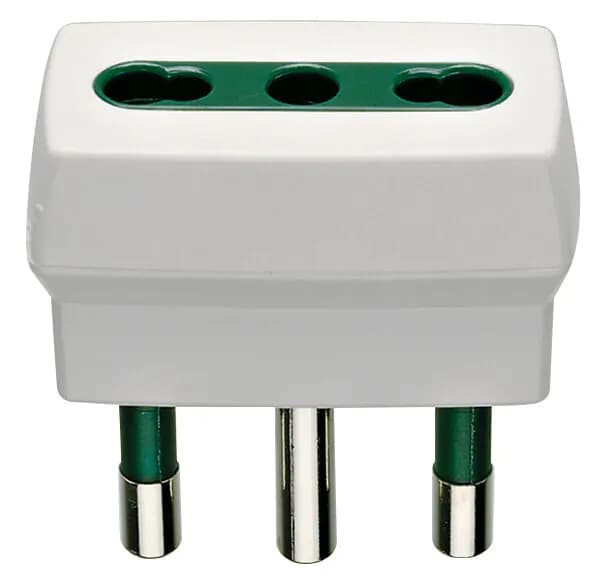 Bpresa Socket Adapter, Italian S17 to Italian P17/11, 2P+E, 16A, Max Load 1500W, White product image