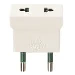 ADAPTER: ITALIAN S10 PLUG TO USA/EU SOCKET, WHITE, 1500W product image