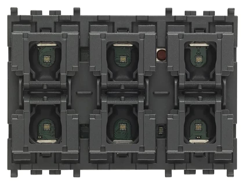 Vimar: Domotics 6-button Home automation, RGB LED, 3M, Eikon/Arke/Plana half-button product image