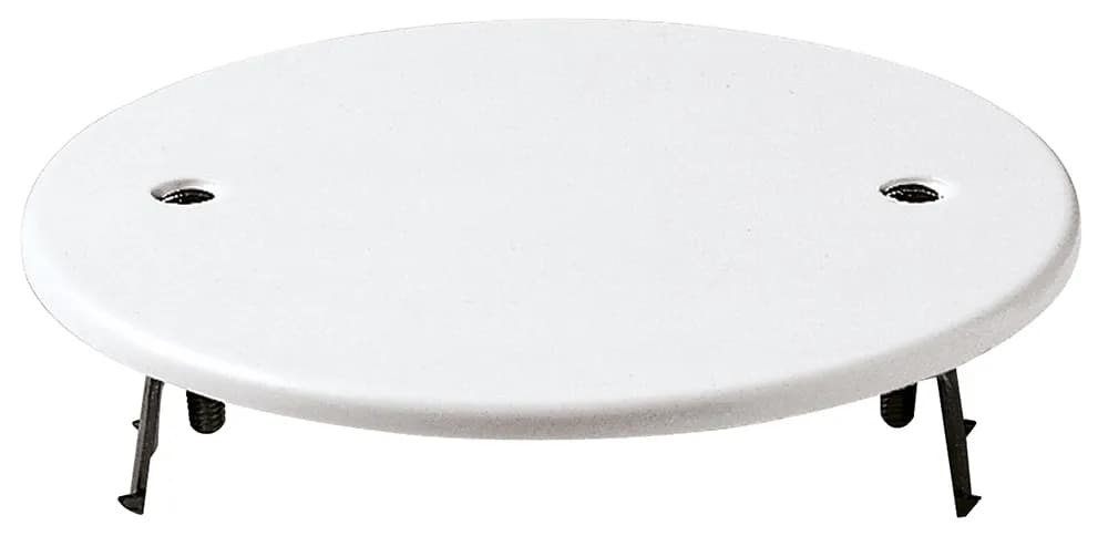 Round cover 94mm Diameter with claws for 75-85 mm round mounting boxes, white product image