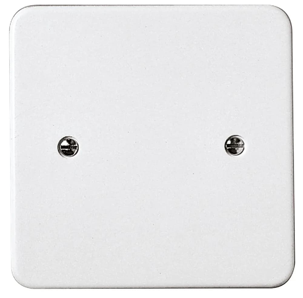 Square cover 82x82mm with claws for 55-70 mm Square mounting boxes, white product image