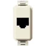 CONNECTOR: RJ11 PHONE JACK 6-POS/4-COND, WHITE, 8000 SER product image