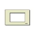 8000 Series: 3 special module cover plate for 3-module flush mounting boxes, resin, ivory product image