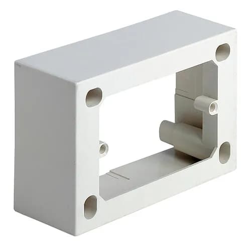 Mounting Box: 3 Module Surface Mount, Ivory, 8000 Series *Surcharge may apply if buying <20* product image