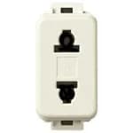 Linea: USA & EU Outlet, White/Ivory, 2P 15A 250V, Polarised product image