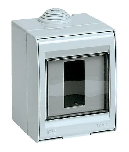 ENCLOSURE: IP55 SURF-MNT, 1M GREY, FOR 8000 SERIES product image