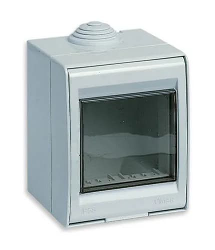 Idea IP55 Enclosure, Surface Mount, 2 Modules Grey product image