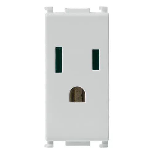 Outlet: USA/SASO 2P+E 15A/127 Sicury, Silver, Plana product image
