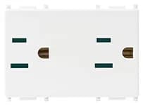 OUTLET: USA/SASO DUPLEX 2P+E 15A/127V 3M SICURY WHT PLANA product image