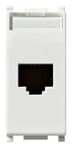 Socket: RJ45 Cat6 Netsafe UTP 110, 8-Position, White, Plana product image