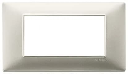 Cover Plate, Technopolymer, Matte Nickel, 4 Module Plana Series product image