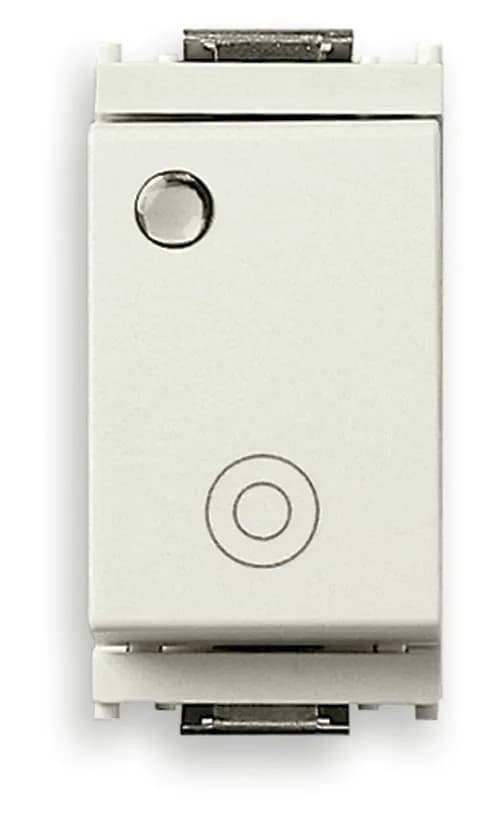 Idea Momentary Switch, 1P/1T (NO), 10A, 250V General Symbol, Illuminated, White product image