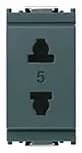 OUTLET: USA/EURO, 2P, 15A/250V GREY, IDEA product image