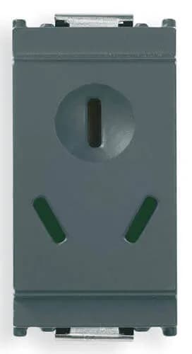 OUTLET: CHINESE,2P+E,10A/ 250V, SICURY, GREY, IDEA product image