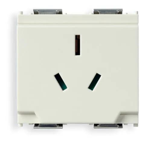 Idea Outlet, Australian, 2P+E, 10A/250V 2 Modules, SICURY, White product image